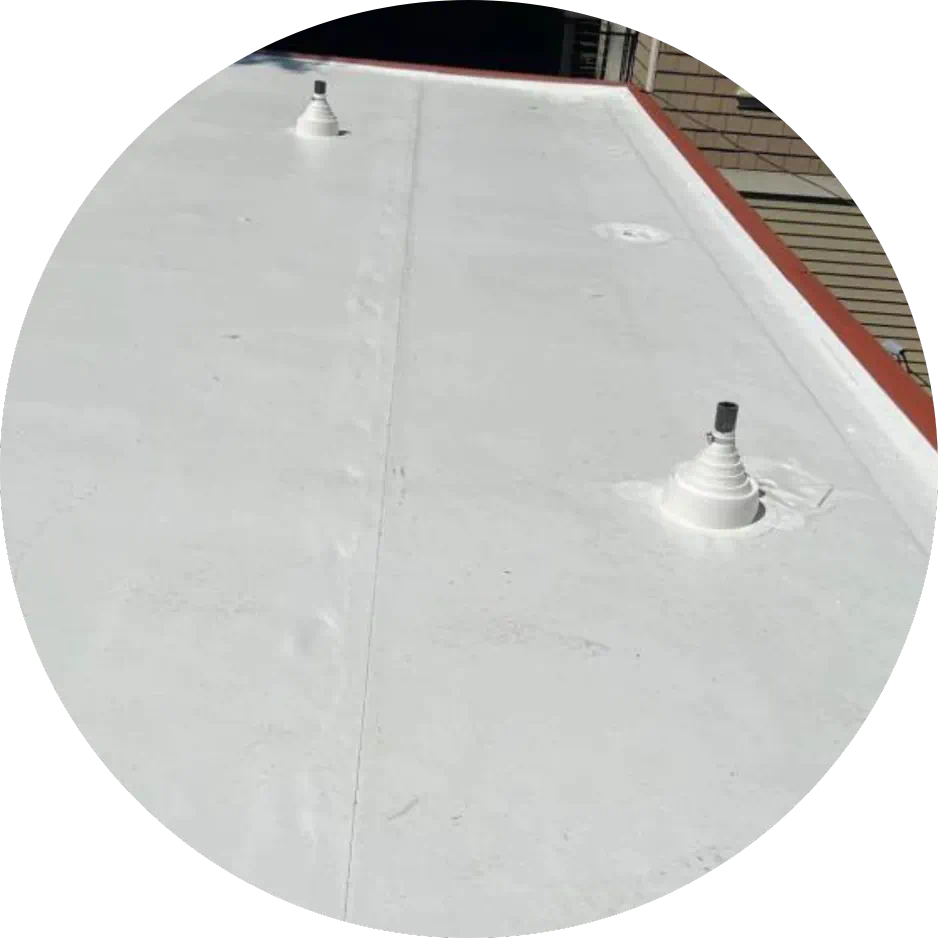 close up shot of flat roof icon